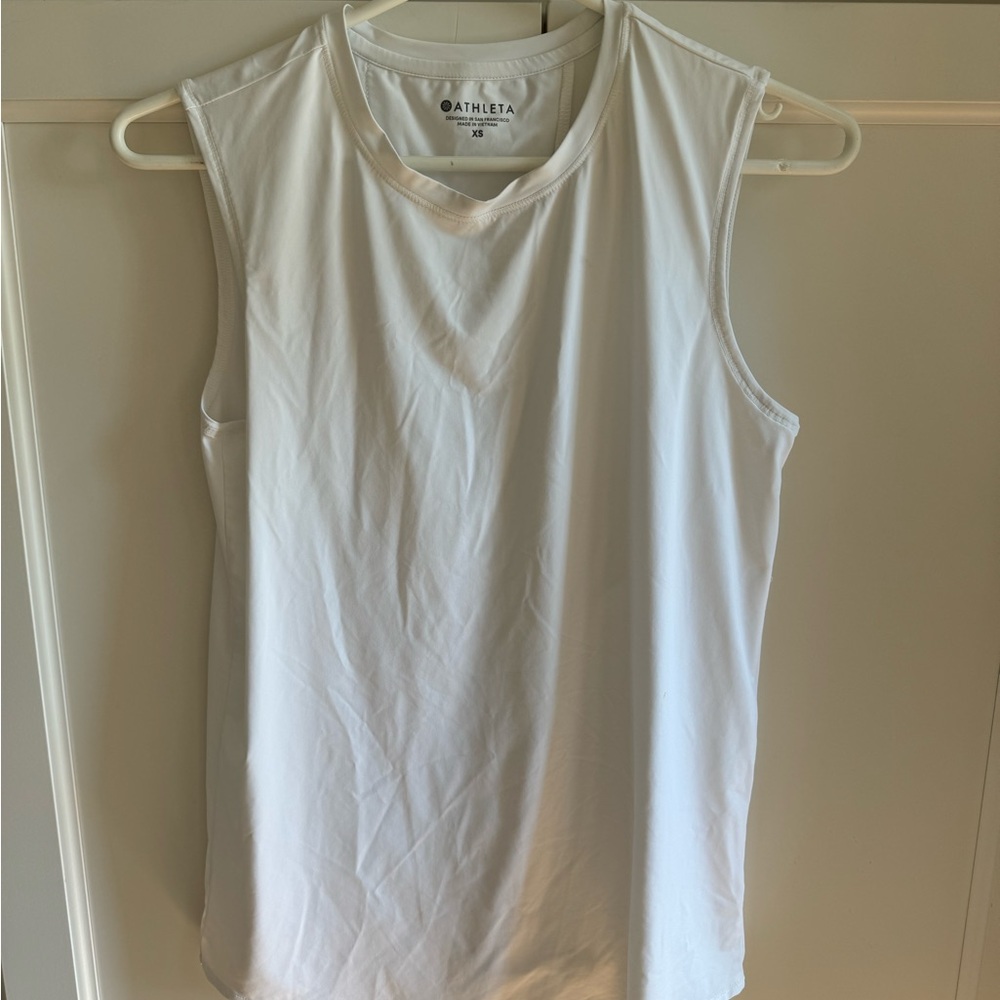 Athlete tank top , sz xs, white